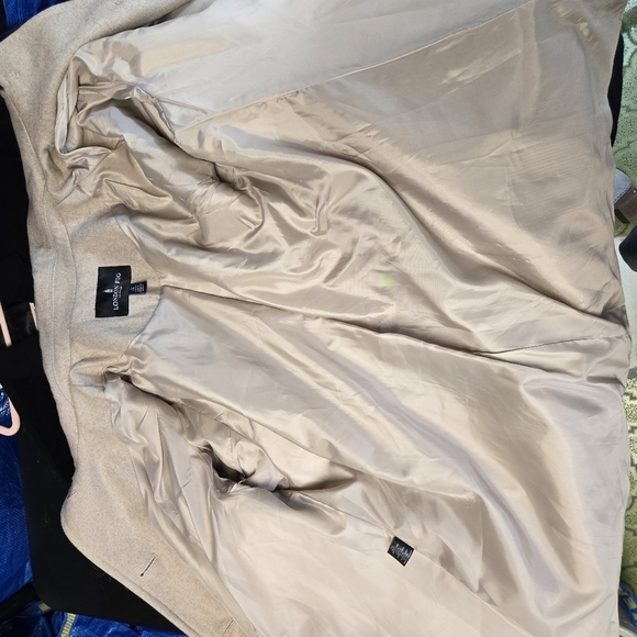 London Fog sand wool womens pea coat plus 1x - Picture 12 of 12